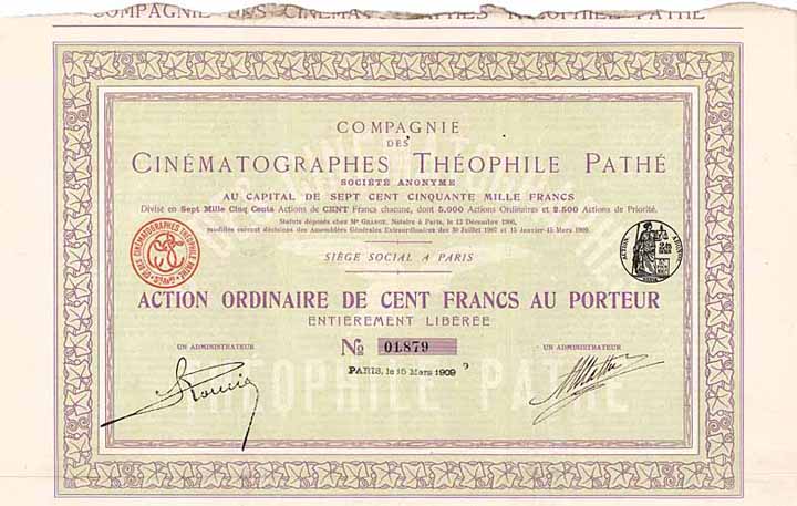 Cie. des Cinématographes Théophile Pathé S.A.