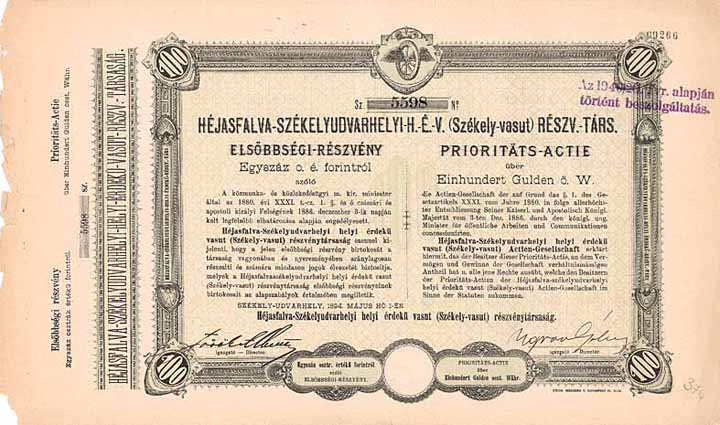 Székler Eisenbahn (Héjasfalva-Székelyudvarhelyi H.-É.-V.)