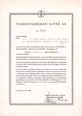 Farbenfabriken Bayer AG