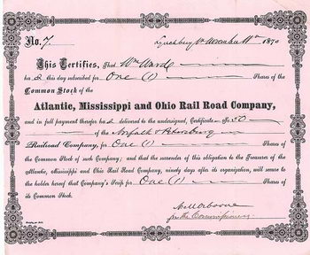 Atlantic, Mississippi & Ohio Railroad