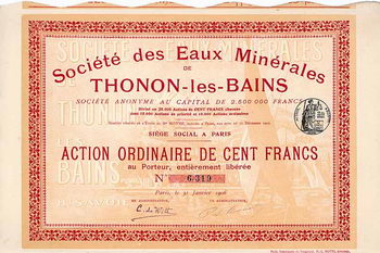Société des Eaux Minérales de Thonon-les-Bains S.A.