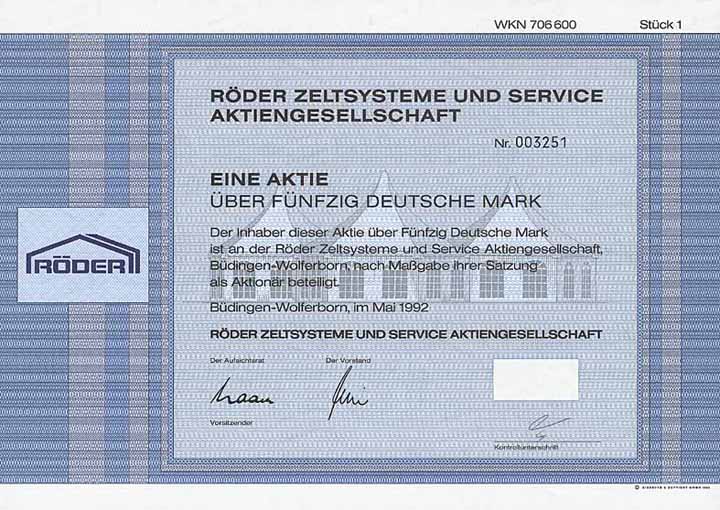 Röder Zeltsysteme und Service AG