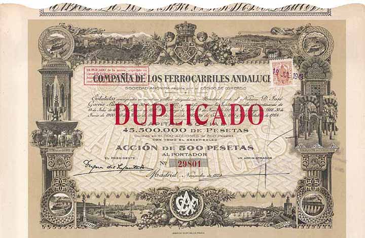 Cia. de los Ferrocarriles Andaluces S.A.
