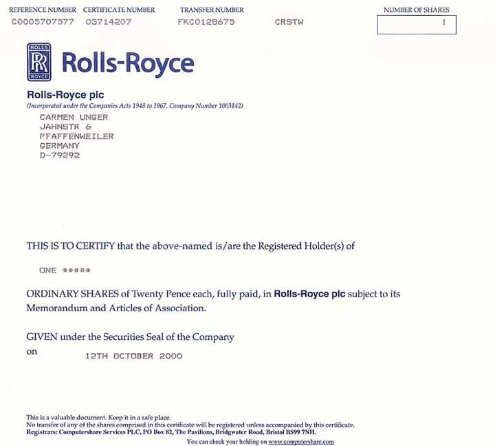 Rolls-Royce plc