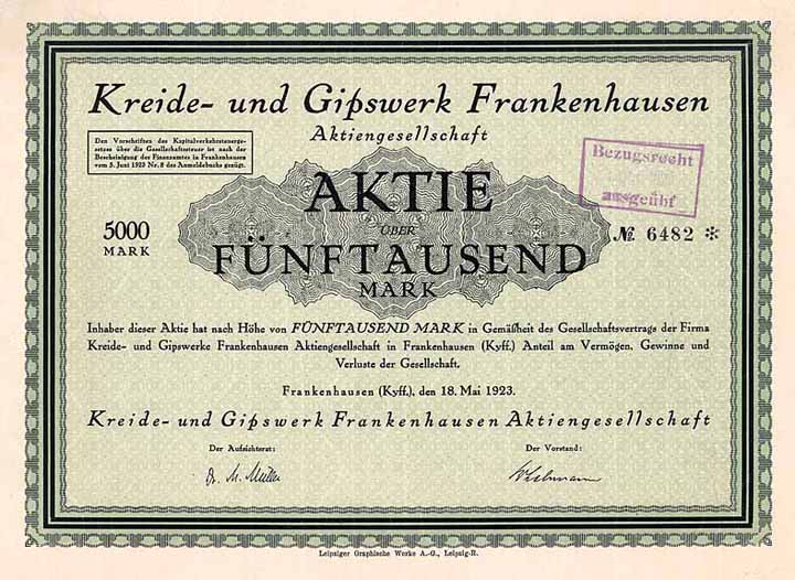 Kreide- und Gipswerk Frankenhausen AG