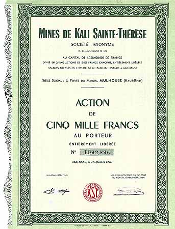 Mines de Kali Sainte-Thérèse S.A.
