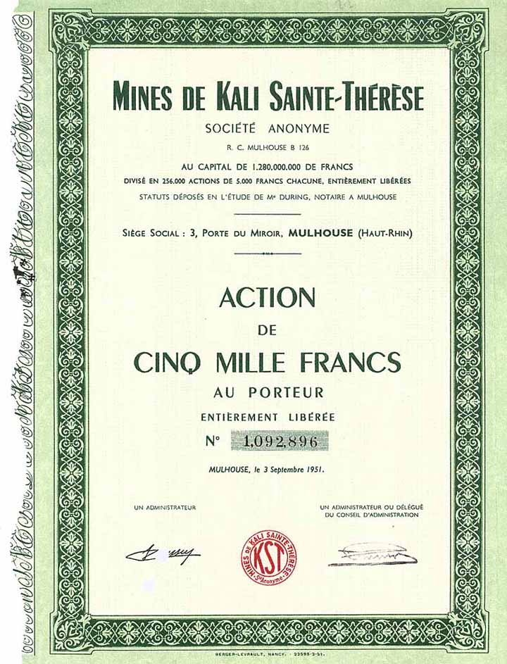 Mines de Kali Sainte-Thérèse S.A.