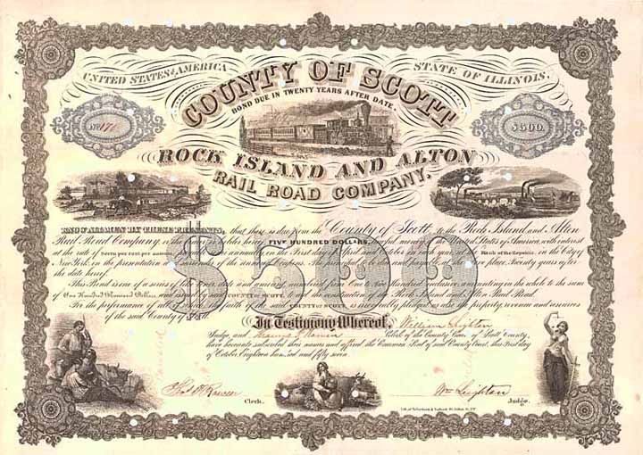 Rock Island & Alton Railroad (County of Scott)