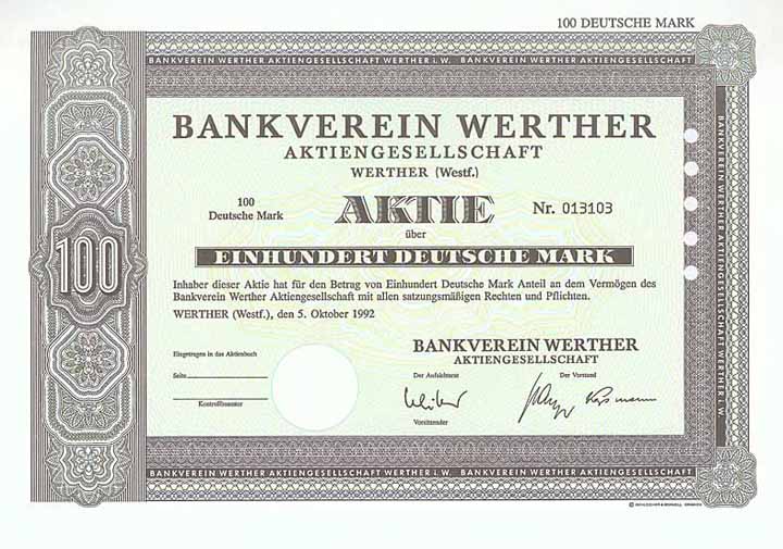 Bankverein Werther AG