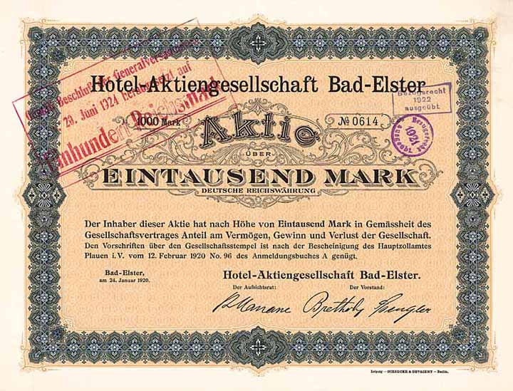 Hotel-AG Bad-Elster