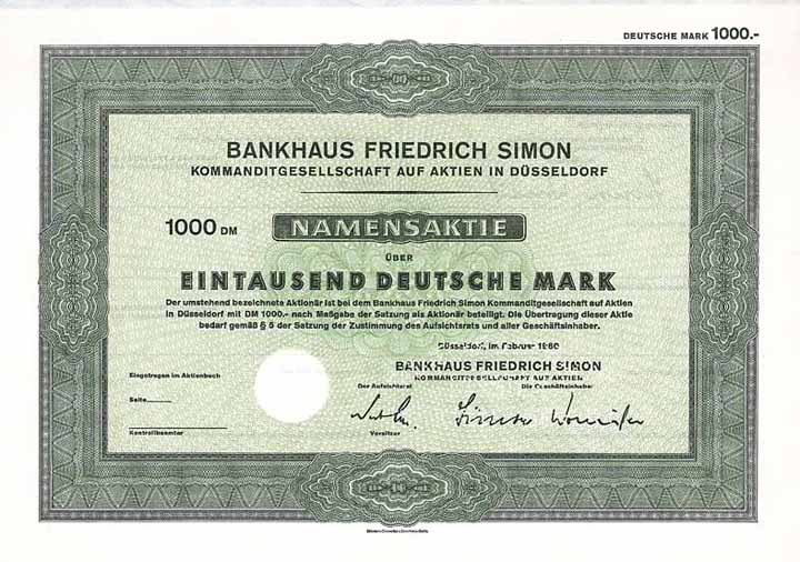 Bankhaus Friedrich Simon KGaA