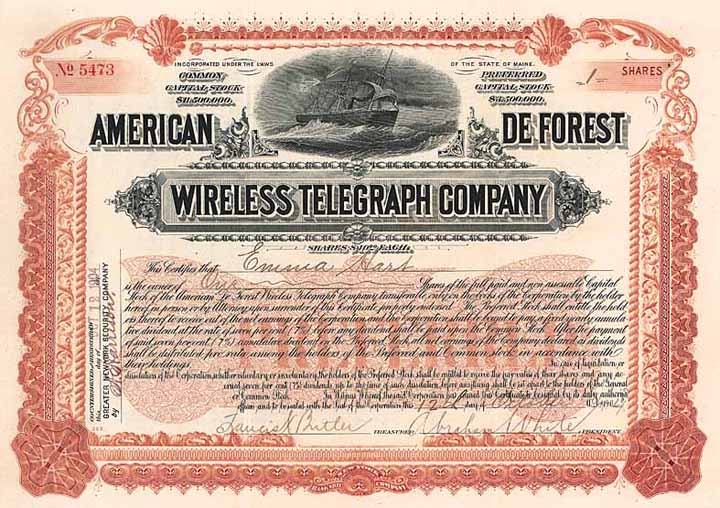 American de Forest Wireless Telegraph Co.