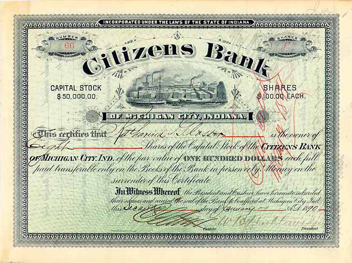 Citizens Bank of Michigan City, Indiana