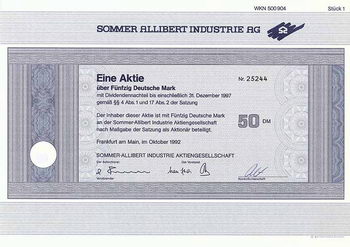 Sommer-Allibert Industrie AG