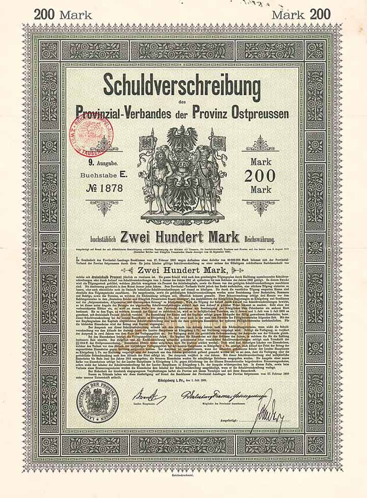 Provinzial-Verband der Provinz Ostpreussen