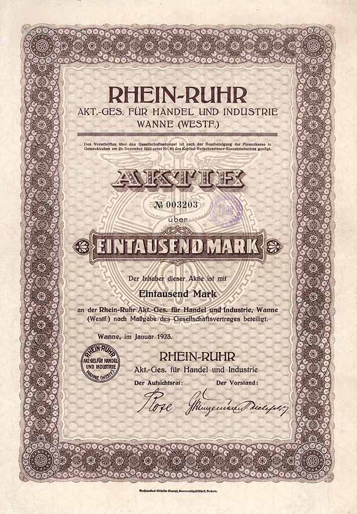 Rhein-Ruhr AG für Handel und Industrie