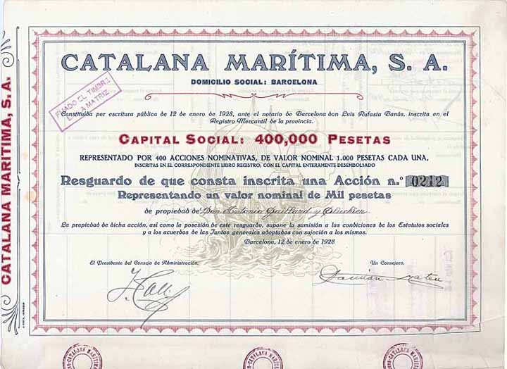 Catalana Maritima S.A.