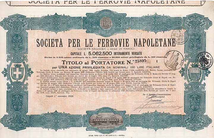 Società per le Ferrovie Napoletane S.A.