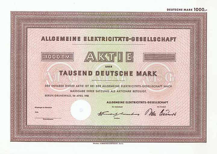 Allgemeine Elektricitäts-Gesellschaft