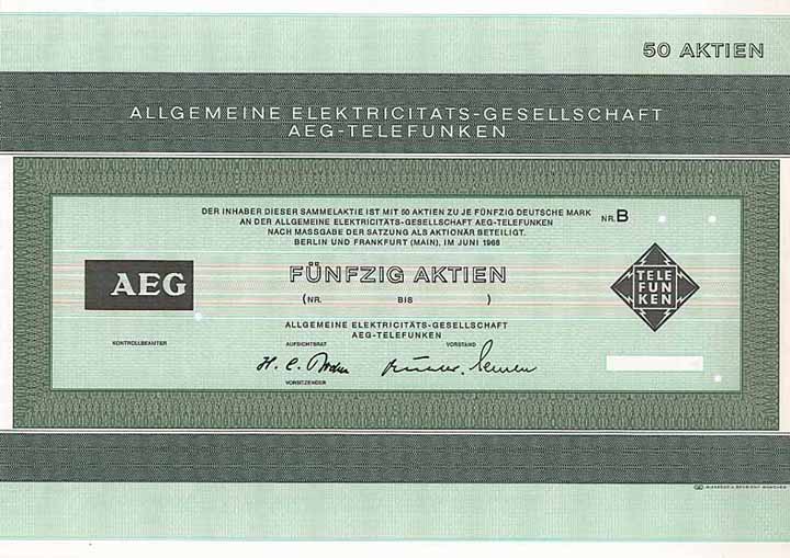 Allgemeine Elektricitäts-Gesellschaft AEG-Telefunken