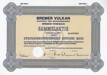 Bremer Vulkan Schiffbau und Maschinenfabrik