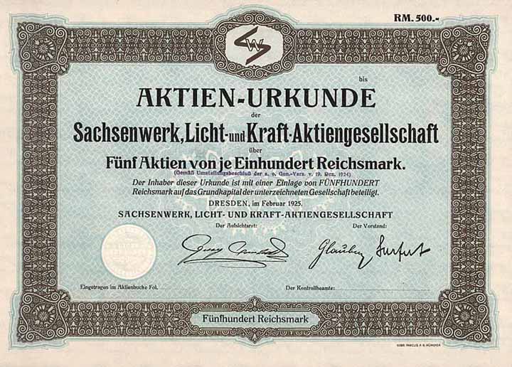 Sachsenwerk, Licht- und Kraft-AG