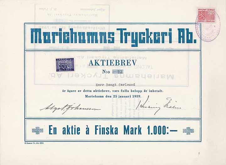 Mariehamns Tryckeri AB