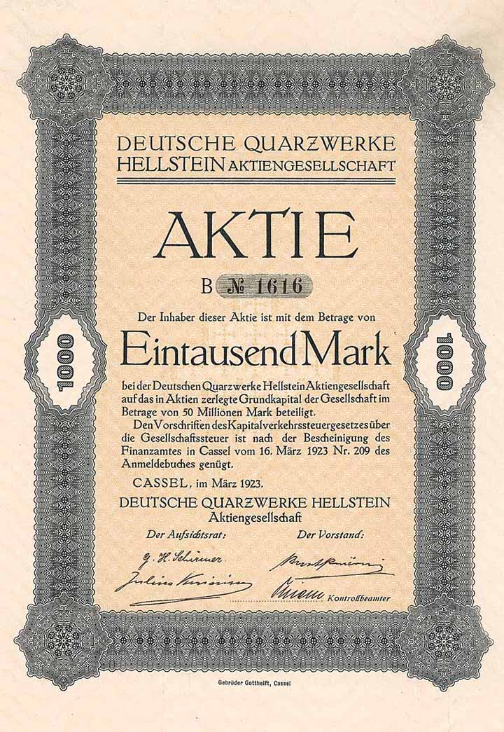Deutsche Quarzwerke Hellstein AG