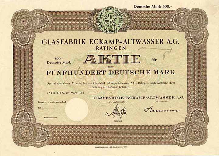 Glasfabrik Eckamp-Altwasser AG
