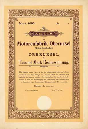 Motorenfabrik Oberursel AG