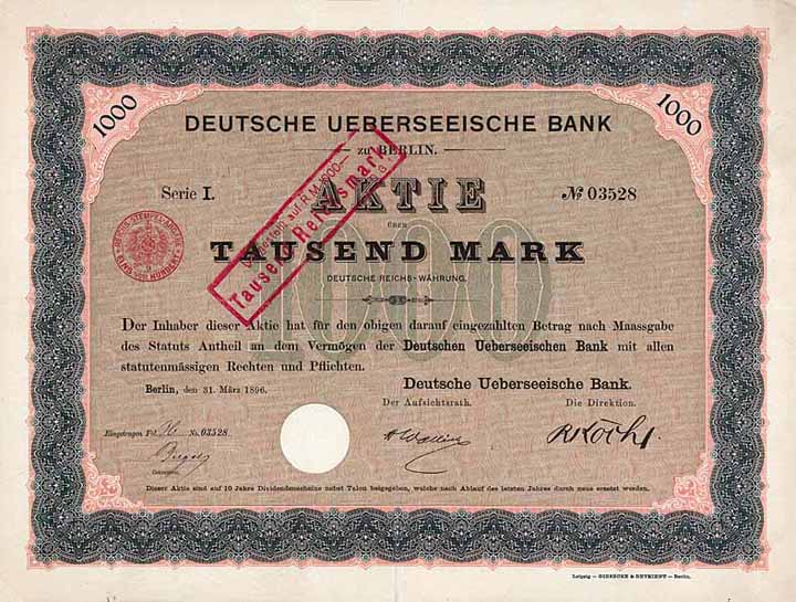 Deutsche Ueberseeische Bank