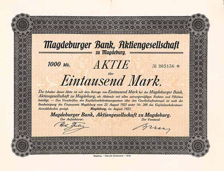 Magdeburger Bank AG