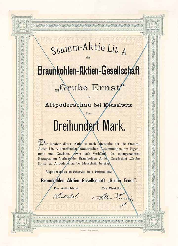 Braunkohlen-AG Grube Ernst