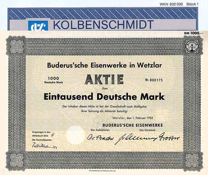 DM-Wertpapiere - Konvolut (6 Stücke)