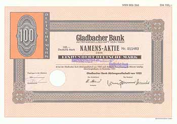 Gladbacher Bank AG von 1922
