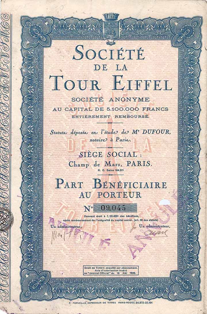 Société de la Tour Eiffel S.A.