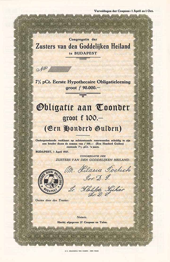 Congregatie der Zusters van den Goddelijken Heiland (Kongregation der Schwestern von dem Göttlichen Heiland)