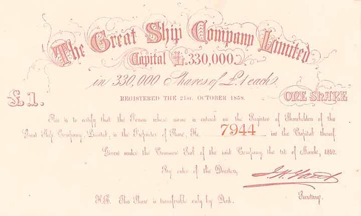 The Great Ship Company Ltd.