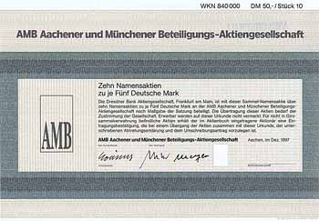 AMB Aachener und Münchener Beteiligungs-AG