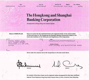 Hongkong and Shanghai Banking Corp.