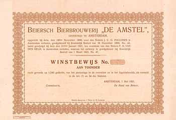Beiersch Bierbrouwerij “De Amstel”
