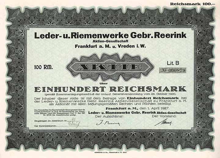 Leder- und Riemenwerke Gebr. Reerink AG