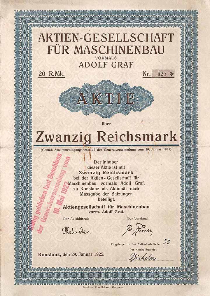 AG für Maschinenbau vorm. Adolf Graf