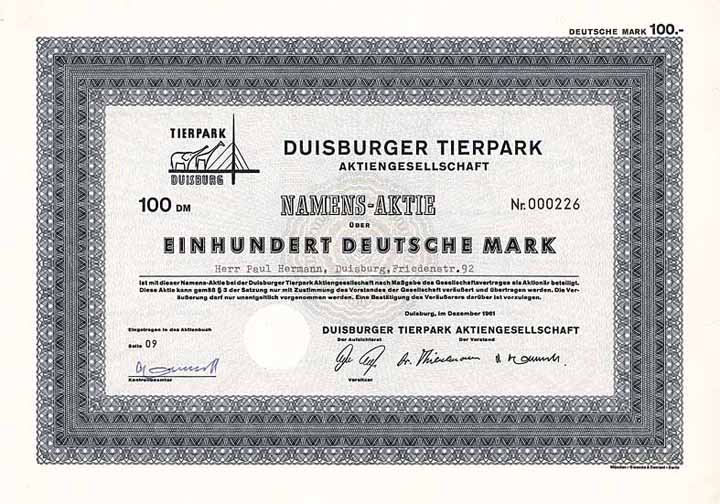 Duisburger Tierpark AG