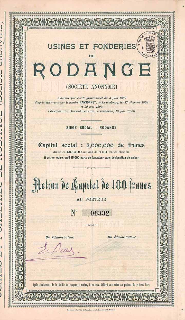 Usines et Fonderies de Rodange S.A.