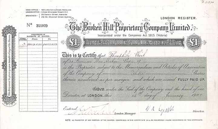 Broken Hill Proprietary Co. Ltd.