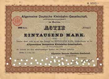 Allgemeine Deutsche Kleinbahn-Gesellschaft AG