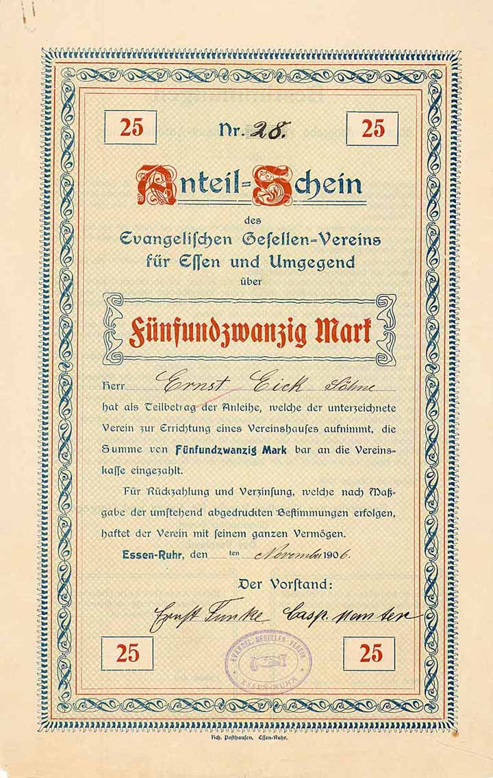 Evangelischer Gesellen-Verein für Essen und Umgebung