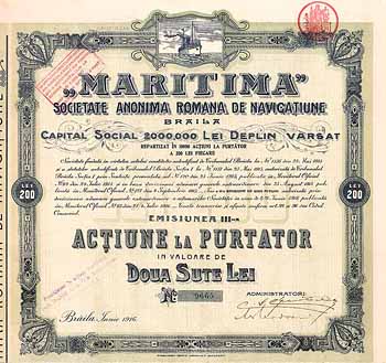 “MARITIMA” S.A. Romana de Navigatiune