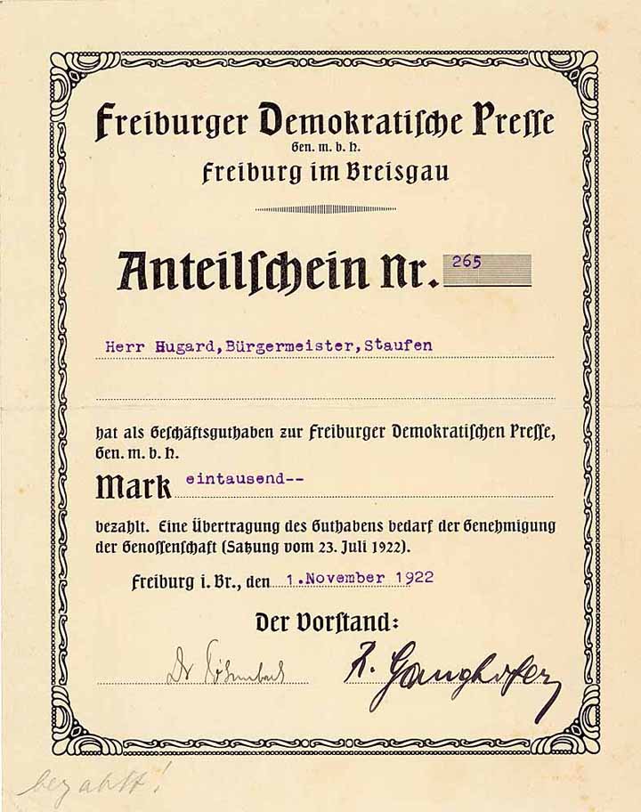 Freiburger Demokratische Presse GmbH